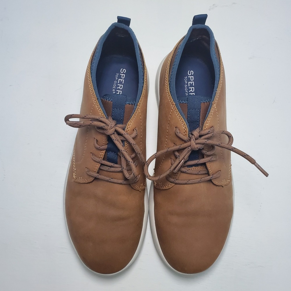 Sperry Top-Sider Mens Brown Leather‎ Casual Shoes Size 6M Academia